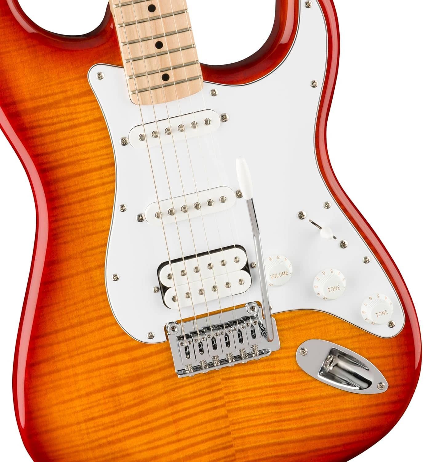 683ad80b836e683ee34f545e9e88b92d6891c17a126aed4d7a05c.jpg Fender Squier Affinity Stratocaster FMT HSS Maple Fingerboard 0378152547 Electric Guitar - Sienna Sunburst