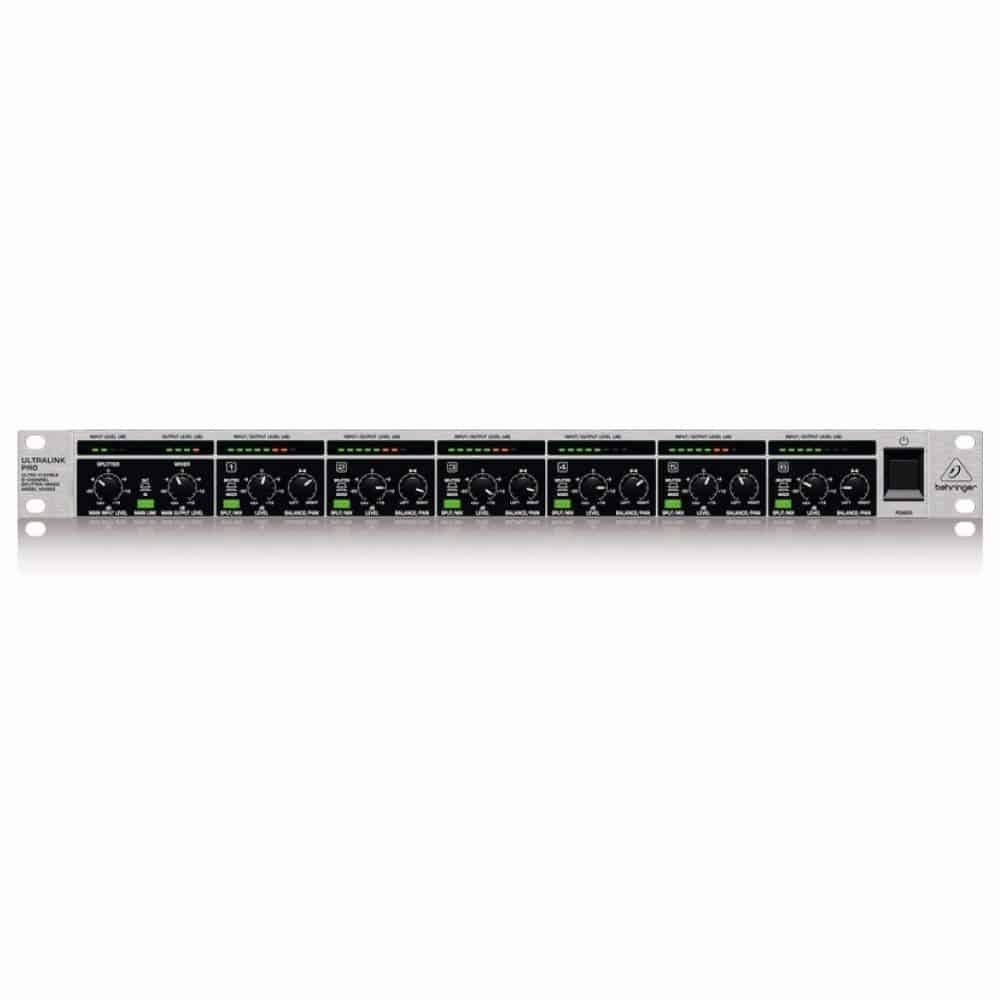 Behringer Ultralink Pro MX882 V2 Analog Audio Mixer With XLR Connection, Black