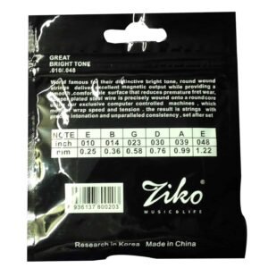 Dhingra Musicals Ziko Extra Light Acoustic Guitar strings DAG-010 (6 Strings) Dhingra Musicals Ziko Extra Light Acoustic Guitar strings DAG-010 (6 Strings)