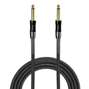 Softline Pro SPJJ300 6.35MM Mono Jack to 6.35MM Mono Jack 10 Ft/3 M Cable,Black