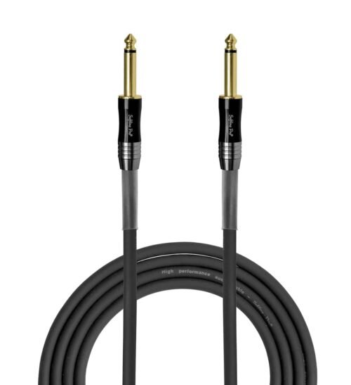 Softline Pro SPJJ300 6.35MM Mono Jack to 6.35MM Mono Jack 10 Ft/3 M Cable,Black