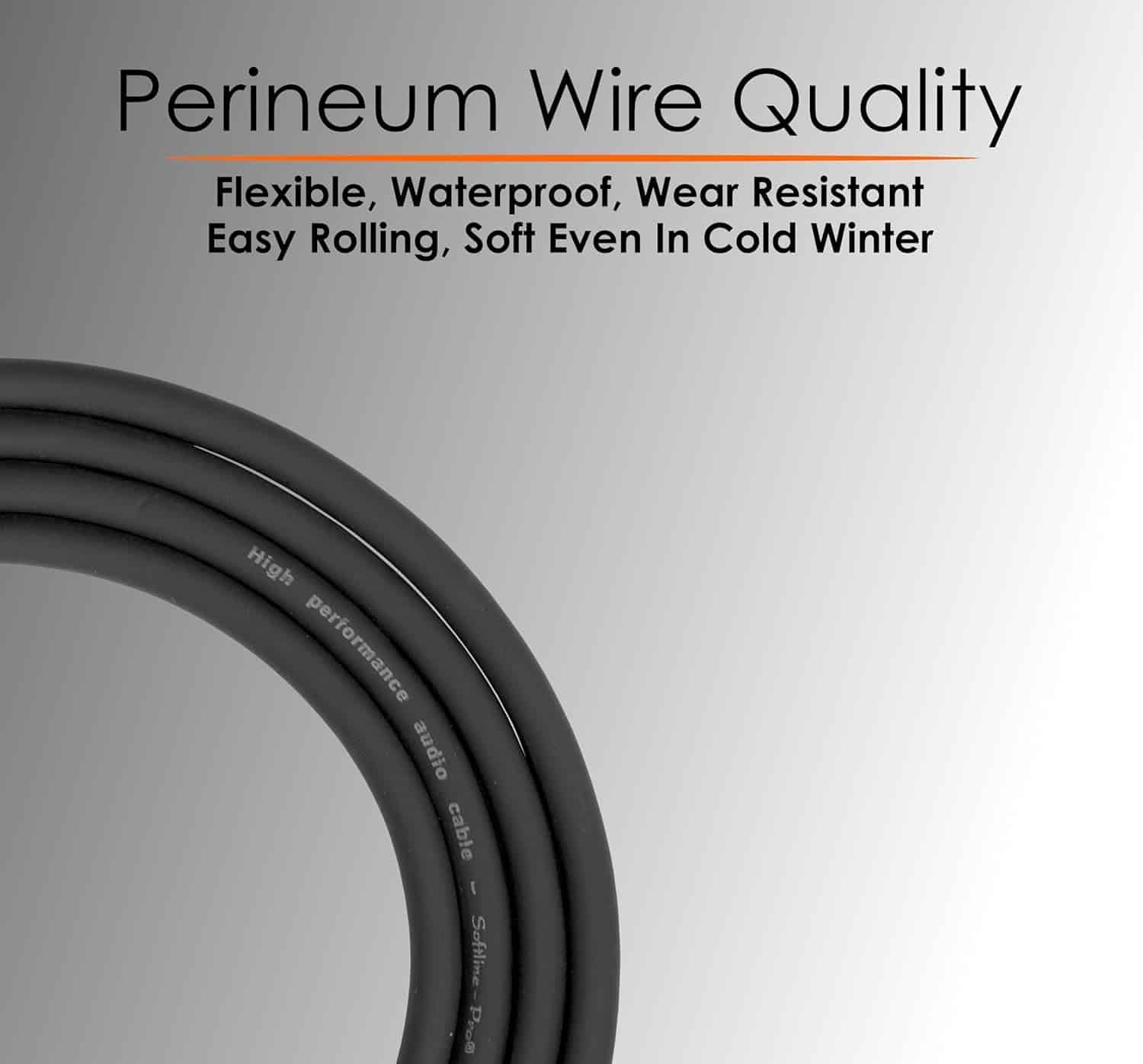 Softline Pro SPJJ300 6.35MM Mono Jack to 6.35MM Mono Jack 10 Ft/3 M Cable,Black