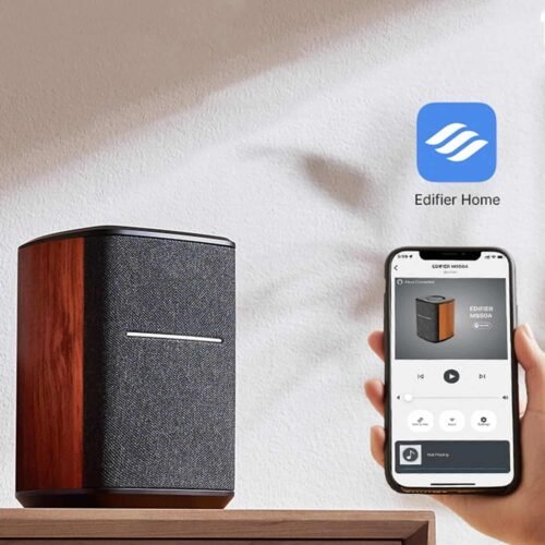 Edifier MS50A Tabletop Wi-Fi Bluetooth v5.0 Smart Speaker 40 Watts (Brown)