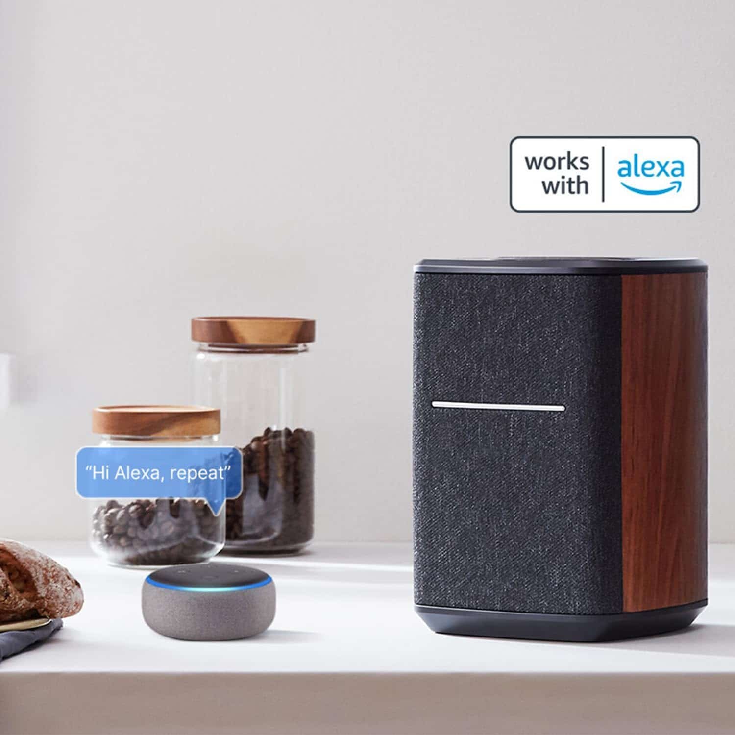 Edifier MS50A Tabletop Wi-Fi Bluetooth v5.0 Smart Speaker 40 Watts (Brown)
