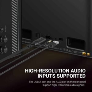 Edifier QD35 Bluetooth Speaker with Hi Res Audio & GaN Charging (Black)