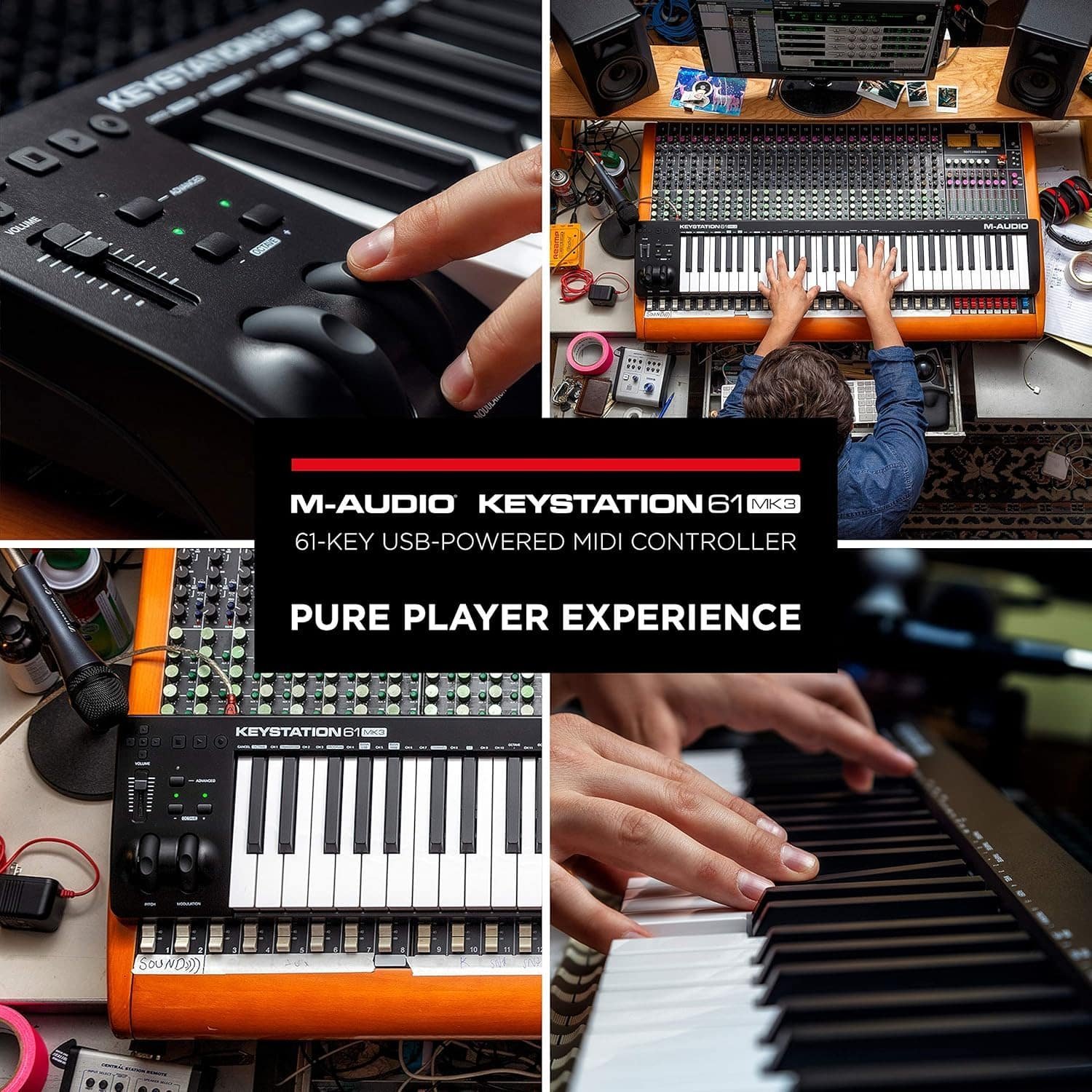 M-Audio Keystation 61 MK3 61-Key USB Midi Controller Keyboard