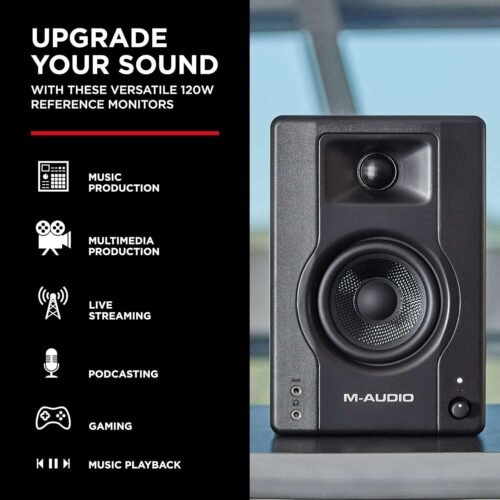 M-Audio BX4 120-Watt Multimedia Reference Studio Monitors M-Audio BX4 120-Watt Multimedia Reference Studio Monitors