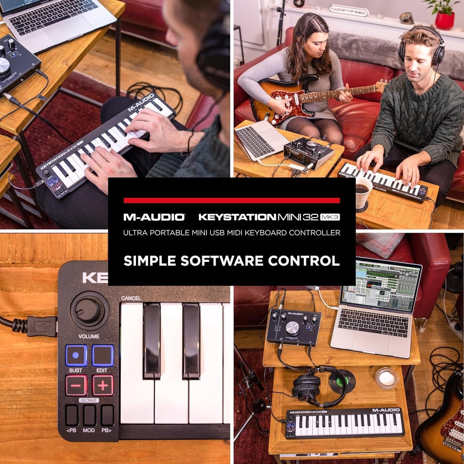 M-Audio Keystation Mini 32 MK3 USB MIDI Keyboard Controller