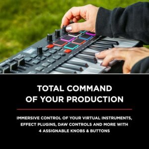 M-Audio Oxygen Pro Mini 32-Mini-key USB MIDI Controller with Smart Controls and Auto-mapping