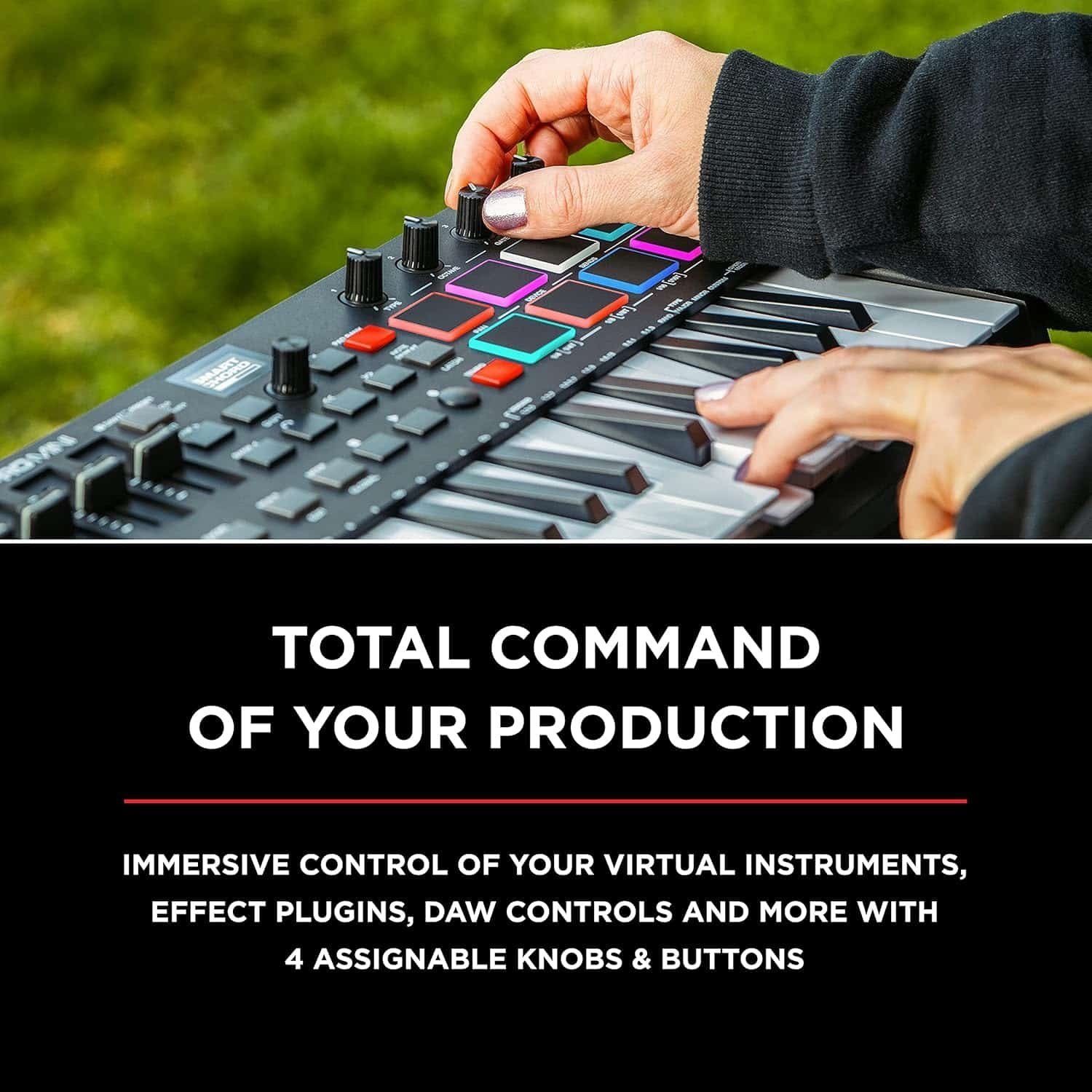 M-Audio Oxygen Pro Mini 32-Mini-key USB MIDI Controller with Smart Controls and Auto-mapping