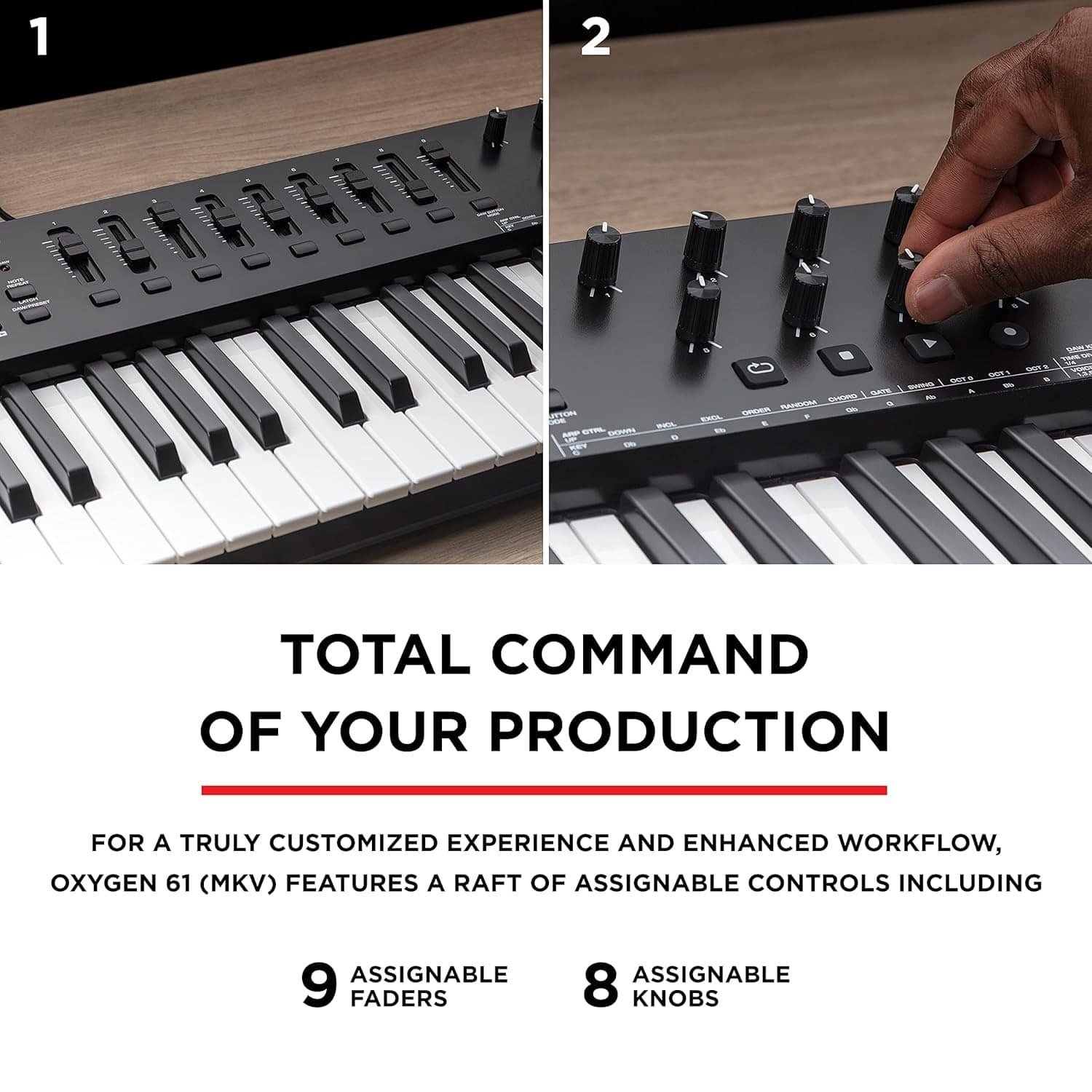 M-Audio Oxygen 61 MKV 61 Key USB Midi Keyboard Controller - Black