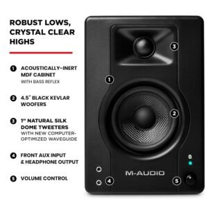 M-Audio BX4 BT 120-Watt Multimedia Bluetooth Reference Monitors - Pair