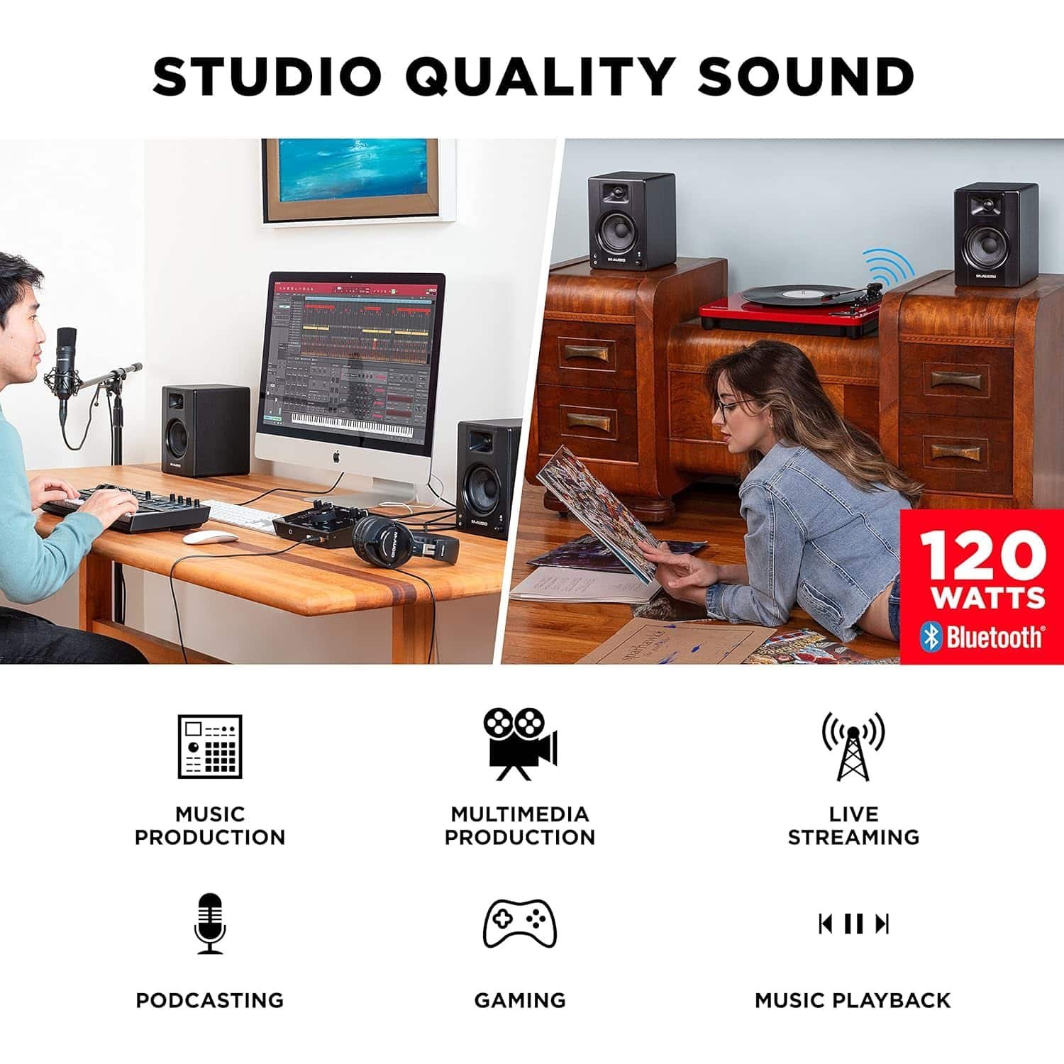 M-Audio BX3 3.5-inch Active Studio Monitor - Pair