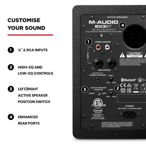 M-Audio BX3 3.5-inch Active Studio Monitor - Pair