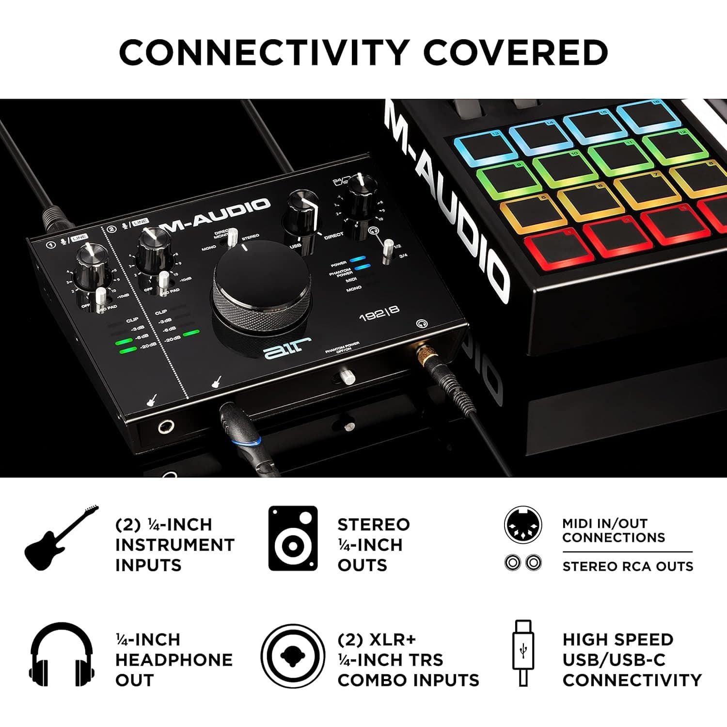 M-Audio Air 192|8 2-In/4-Out Audio MIDI Interface