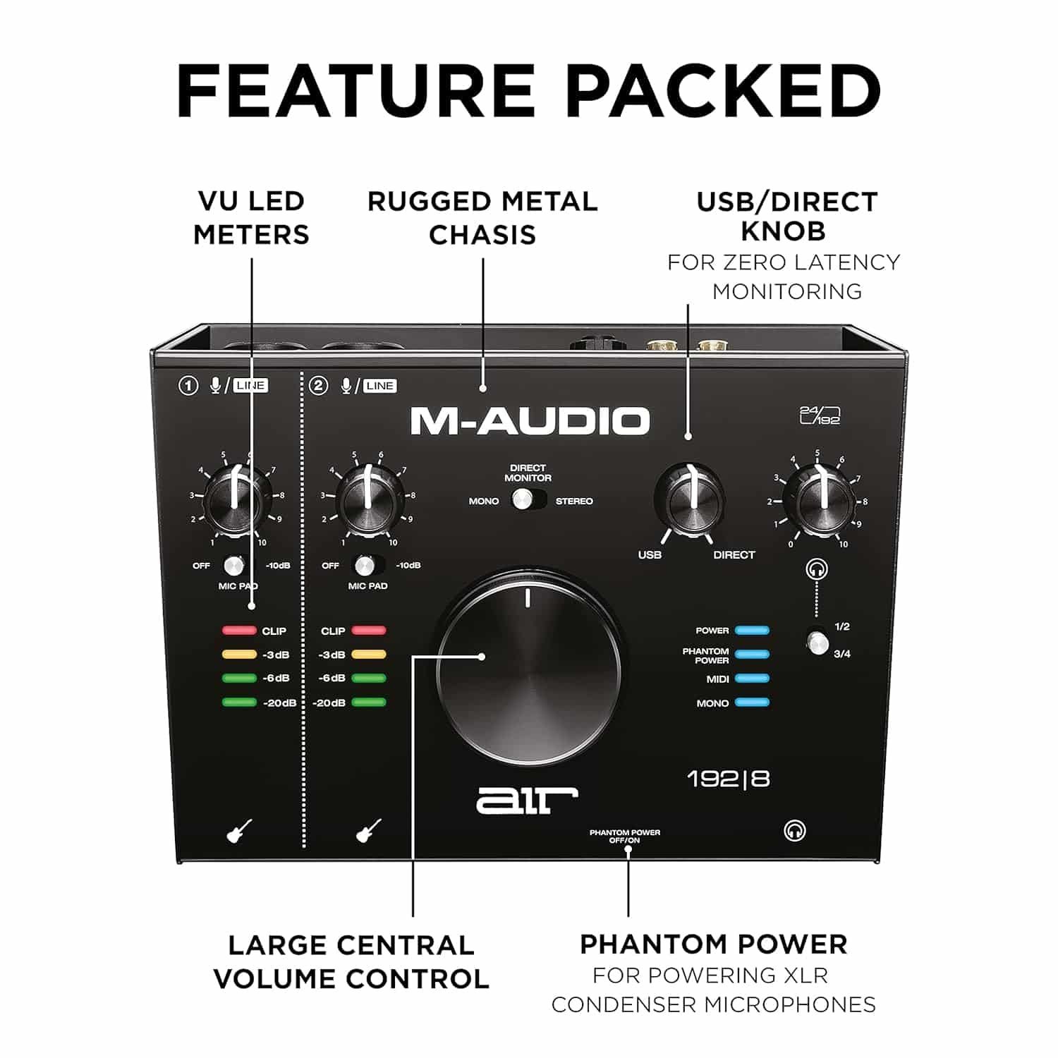 M-Audio Air 192|8 2-In/4-Out Audio MIDI Interface