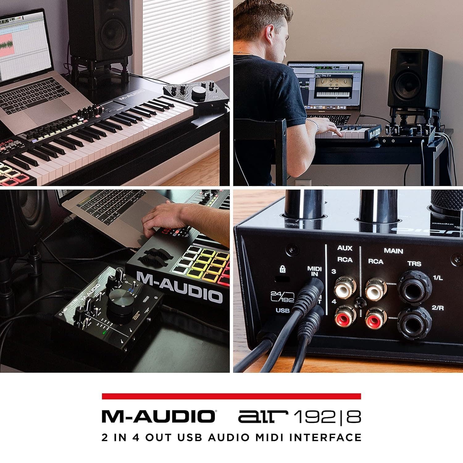M-Audio Air 192|8 2-In/4-Out Audio MIDI Interface