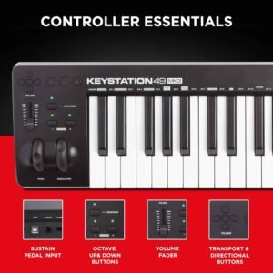 684ea82375de36a947529a04738088d0b5417ca2b616ef726874c.jpg M-Audio Keystation 49 MK3 49-Key USB Midi Controller Keyboard