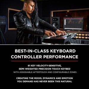 M-Audio Oxygen Pro 61 USB Powered MIDI Controller With Smart Controls and Auto-Mapping