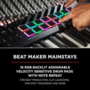 M-Audio Oxygen Pro 61 USB Powered MIDI Controller With Smart Controls and Auto-Mapping