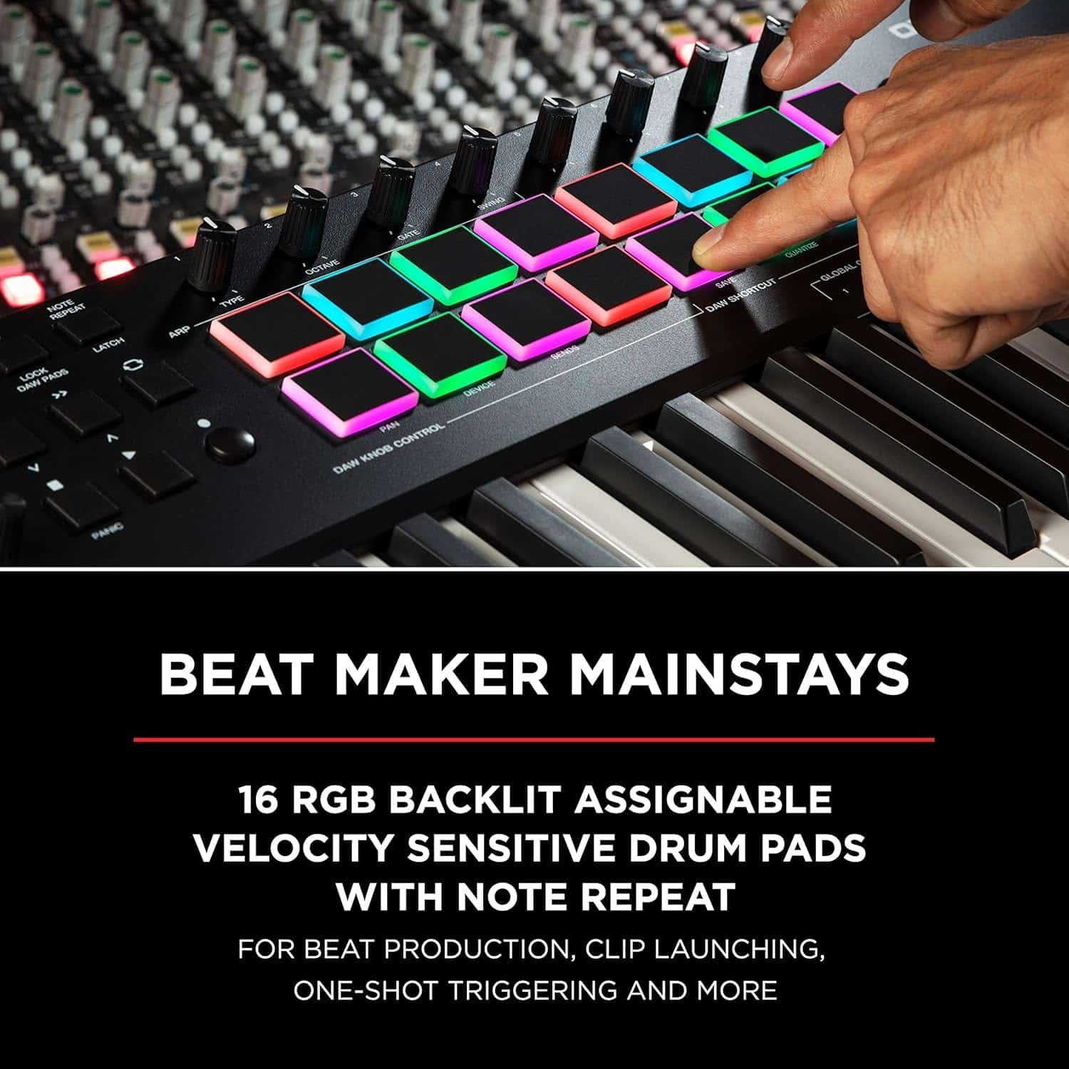 M-Audio Oxygen Pro 61 USB Powered MIDI Controller With Smart Controls and Auto-Mapping