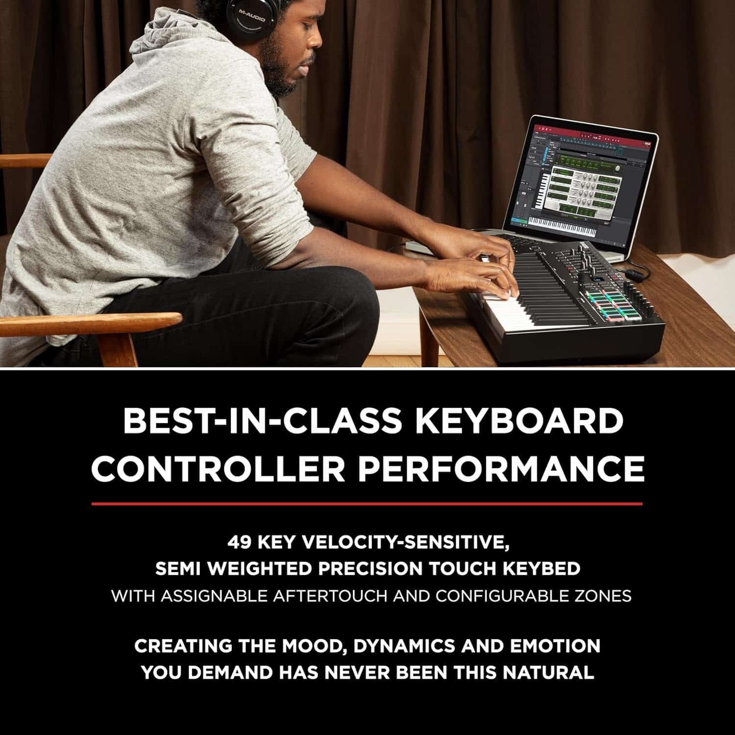 M-Audio Oxygen Pro 49 USB Powered MIDI Controller with Smart Controls and Auto-mapping