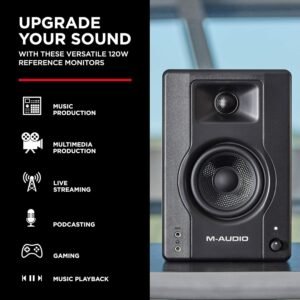 M-Audio BX3 BT 3.5" Black Kevlar 120-Watt Multimedia Bluetooth Reference Monitors (pair)