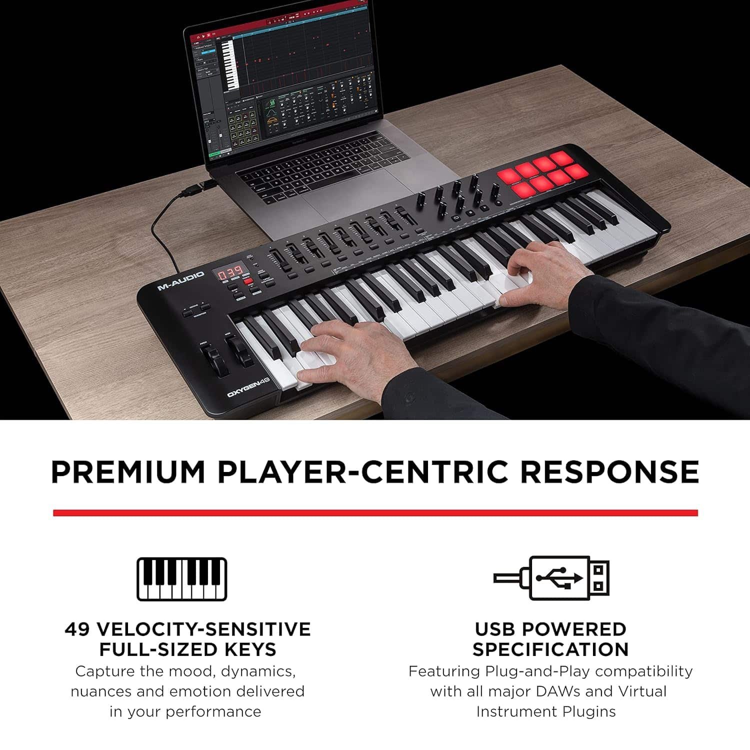 M-Audio Oxygen 49 MKV MIDI Keyboard Controller - Black