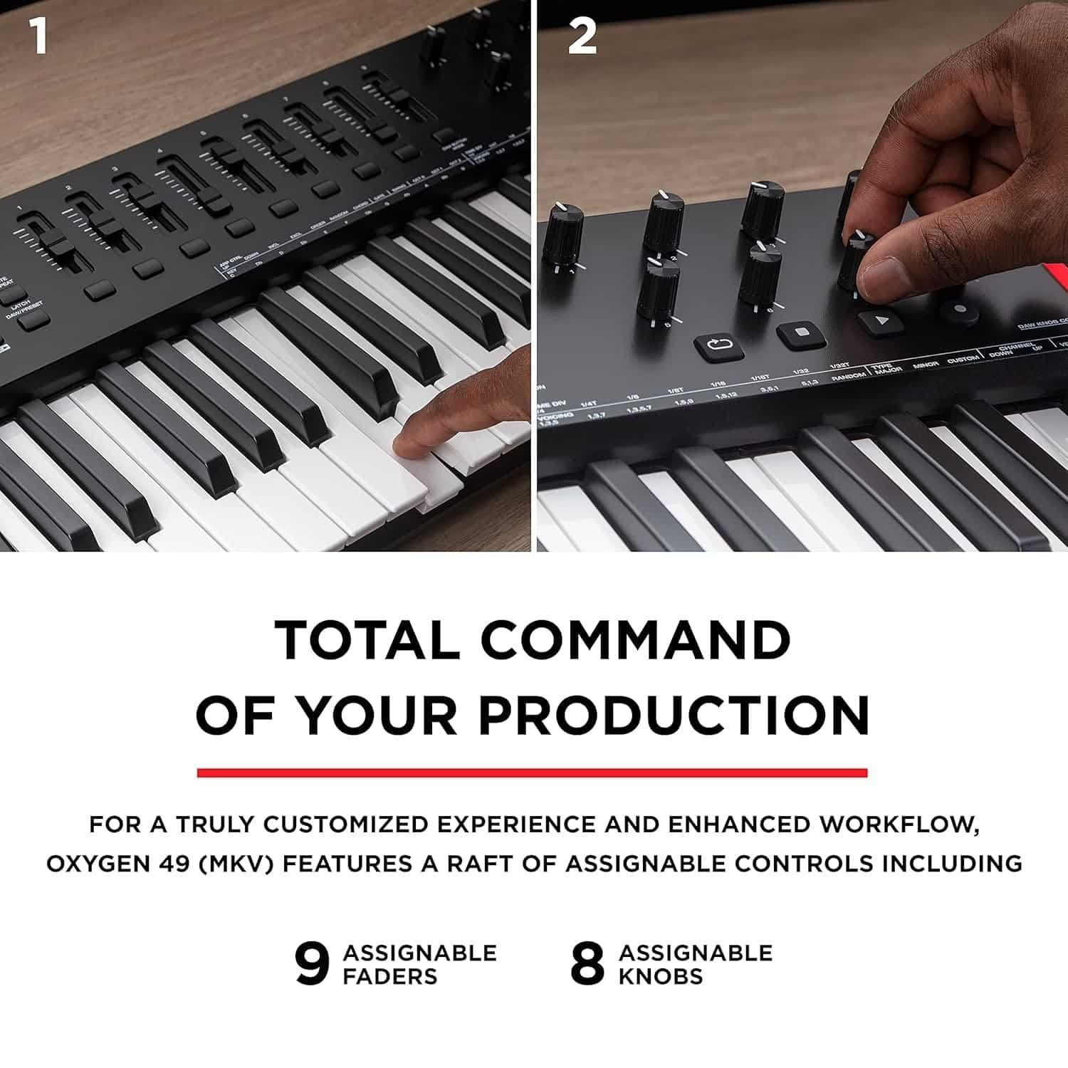 M-Audio Oxygen 49 MKV MIDI Keyboard Controller - Black