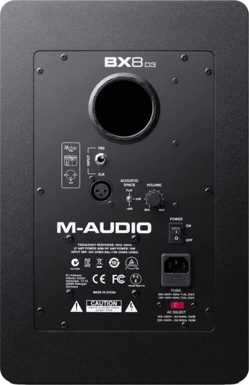 M-Audio BX8 D3 8-inch Powered Studio Reference Monitor - Single