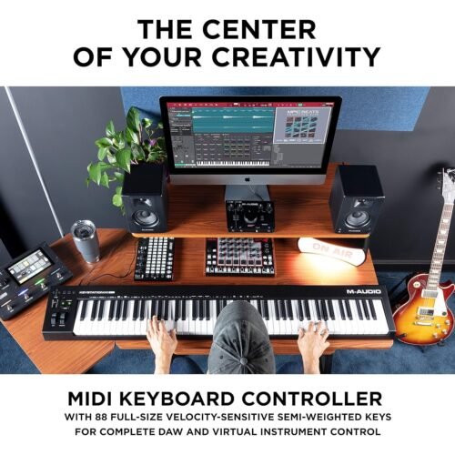M-Audio Keystation 88 MK3 88-Key Semi Weighted USB Midi Controller M-Audio Keystation 88 MK3 88-Key Semi Weighted USB Midi Controller