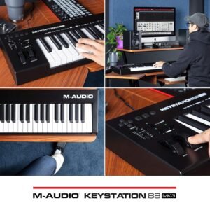 M-Audio Keystation 88 MK3 88-Key Semi Weighted USB Midi Controller M-Audio Keystation 88 MK3 88-Key Semi Weighted USB Midi Controller