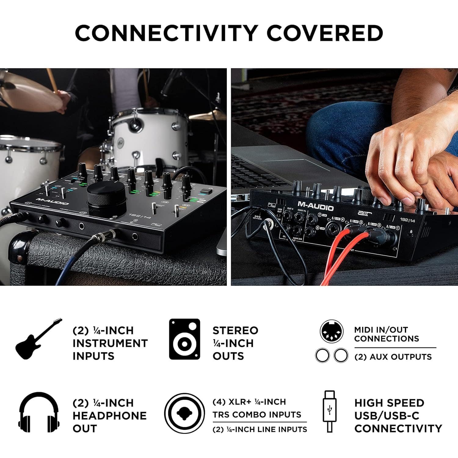 M-Audio Air 192 |14 8-In/4-Out 24/192 USB Audio Interface
