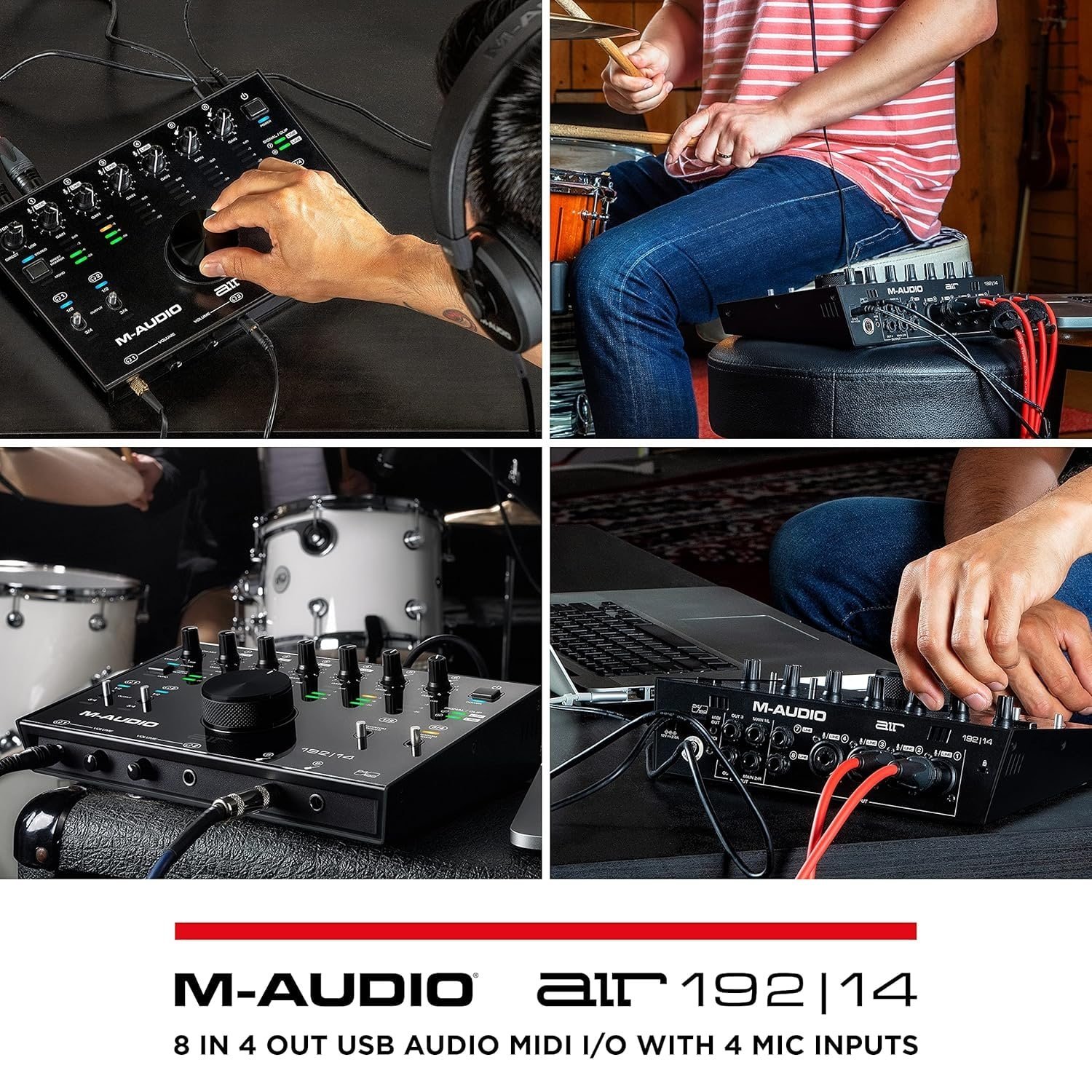 M-Audio Air 192 |14 8-In/4-Out 24/192 USB Audio Interface
