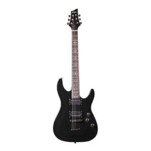 Hertz HZ-J200 Black 24 Jumbo Frets Electric Guitar