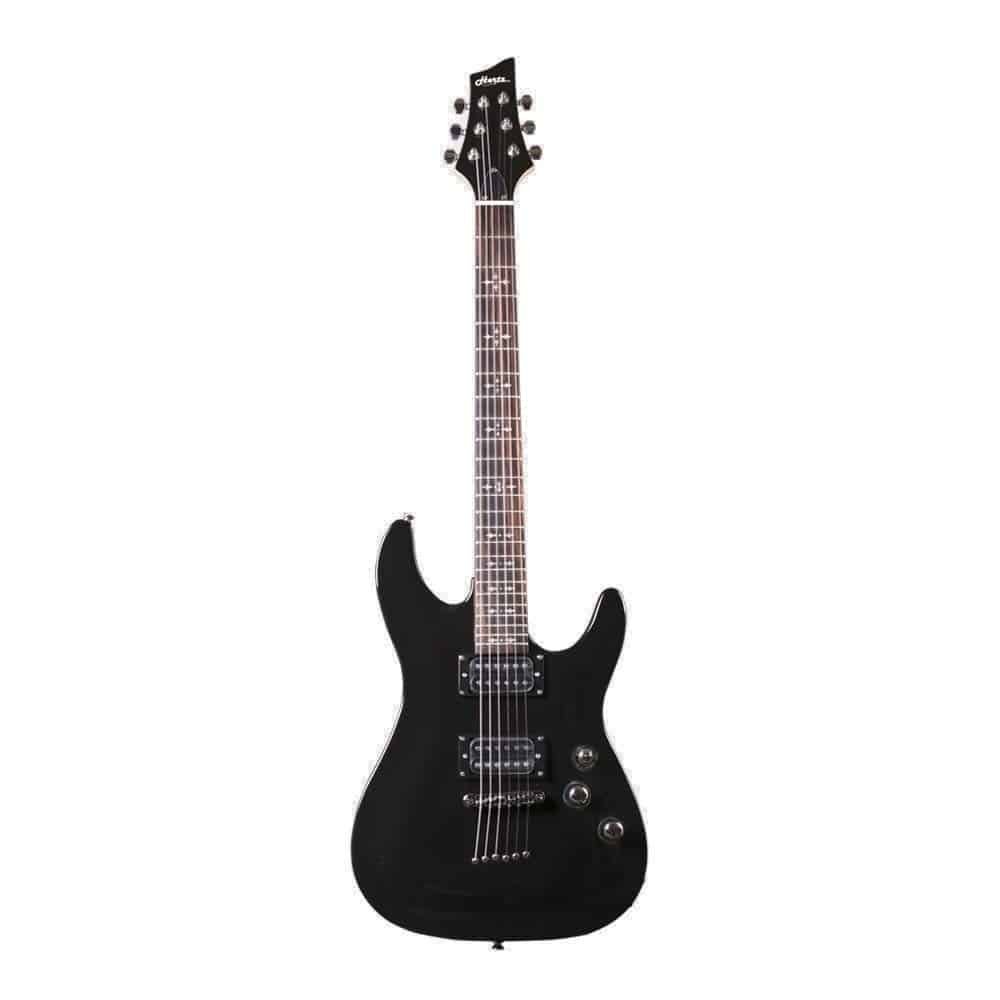 Hertz HZ-J200 Black 24 Jumbo Frets Electric Guitar