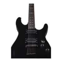 Hertz HZ-J200 Black 24 Jumbo Frets Electric Guitar