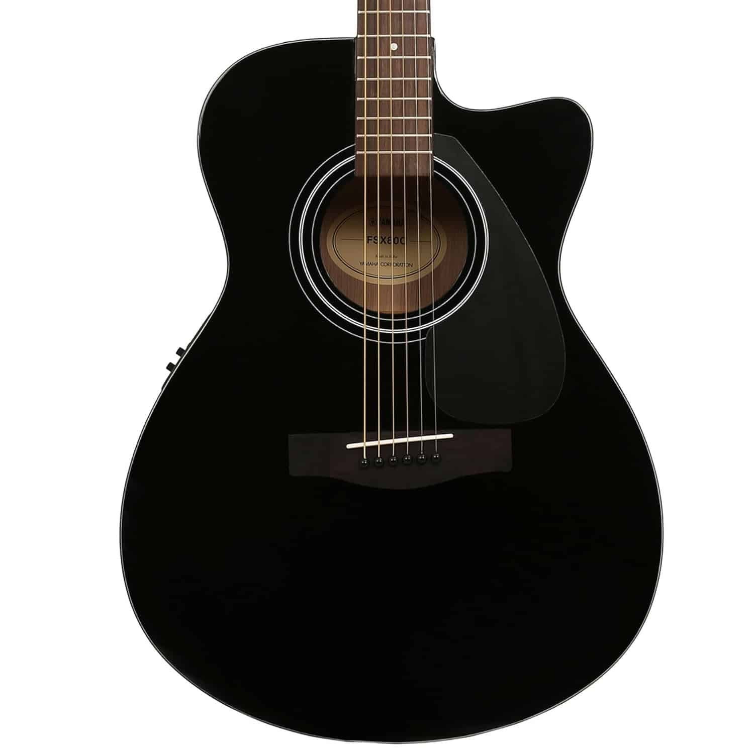 Yamaha FSX80C (Black) Concert Body Cutaway Acoustic-Electric Guitar