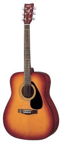 Yamaha F310-TBS Right Handed Acoustic Guitar with Cover (Tobacco Sunburst, 6-Strings)