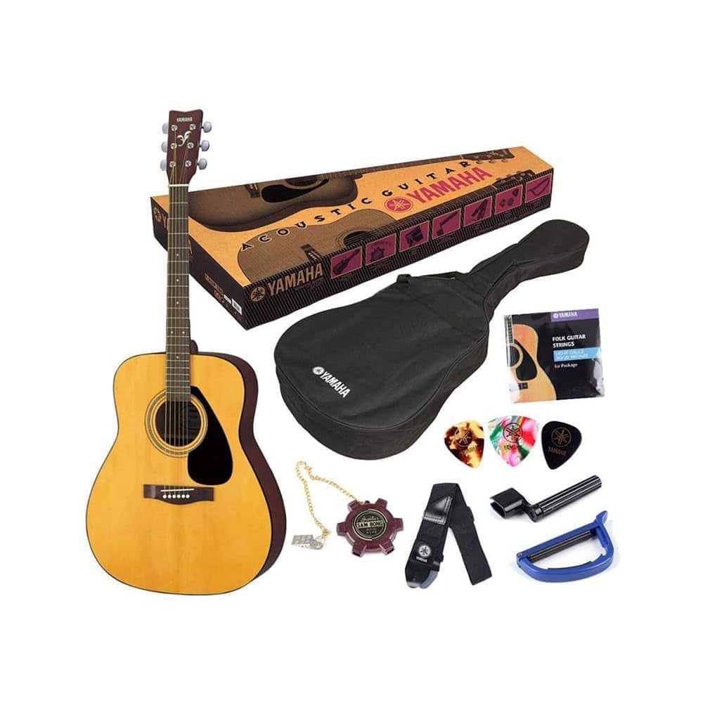6860eb2442cc83525bc07866f22cb066653e2c4d432e7b08a2d11.jpg Yamaha F310P 41" Acoustic Guitar Pack with Accessories – Natural