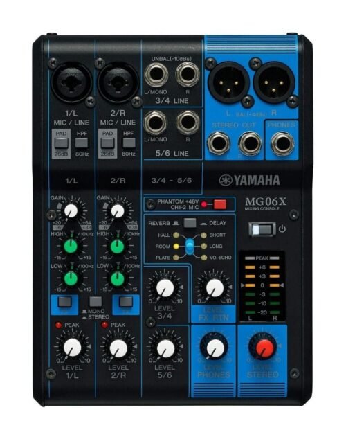 Yamaha MG06X 6-Input Compact Stereo Mixer Yamaha MG06X 6-Input Compact Stereo Mixer