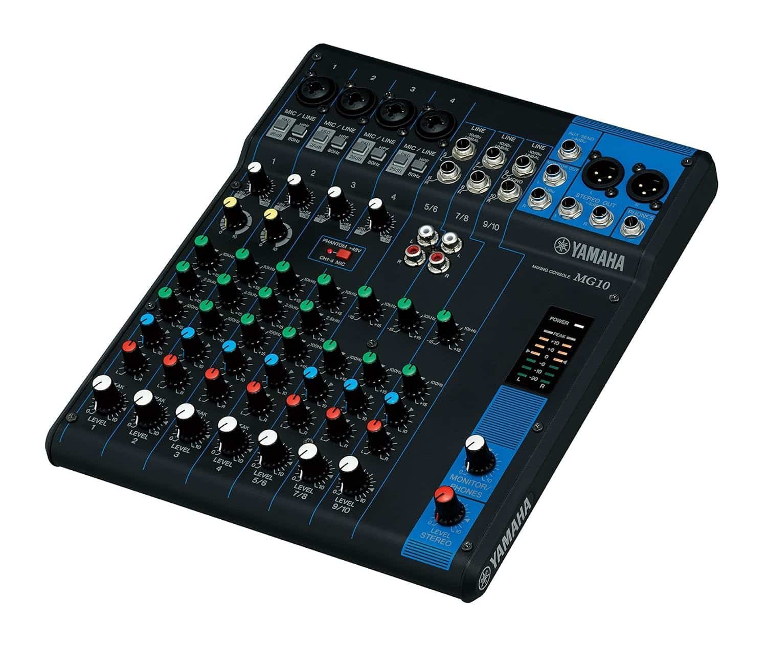 6860ecdc5af2d4b7f39a75d0a51565af4410043beb9b6b4cfee10.jpg Yamaha MG10 10-Channel Mixer