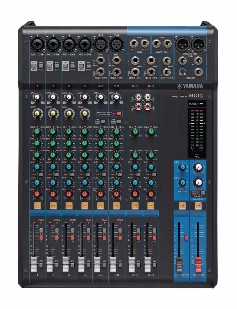 6860ed38bb8ad5a8792ac2991466387e3522b1acd9cb65a5ee5db.jpg Yamaha MG12 12-Input 4 Bus Mixer