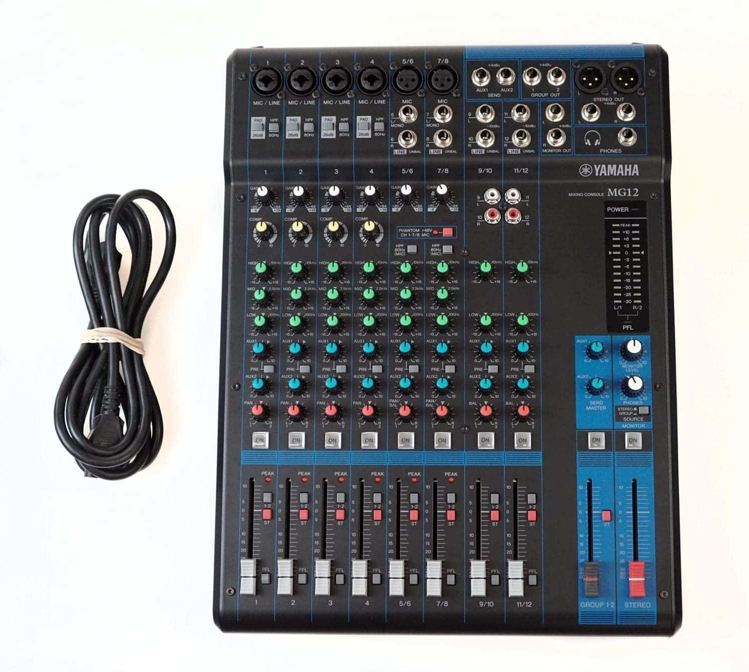 6860ed39c836466bd1cb33c932949be7f6c4facc5023584768c92.jpg Yamaha MG12 12-Input 4 Bus Mixer