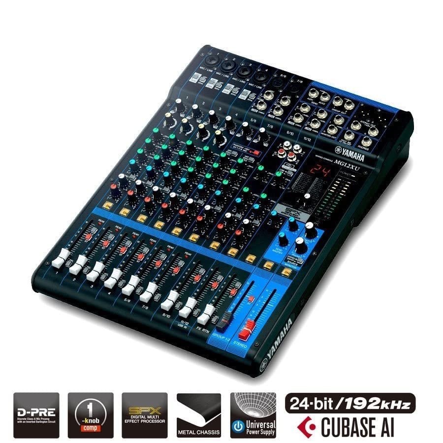 6860ed3e262725da8cbe0a2c719bc65402d57b62b7a03e7902d6a.jpg Yamaha MG12 12-Input 4 Bus Mixer