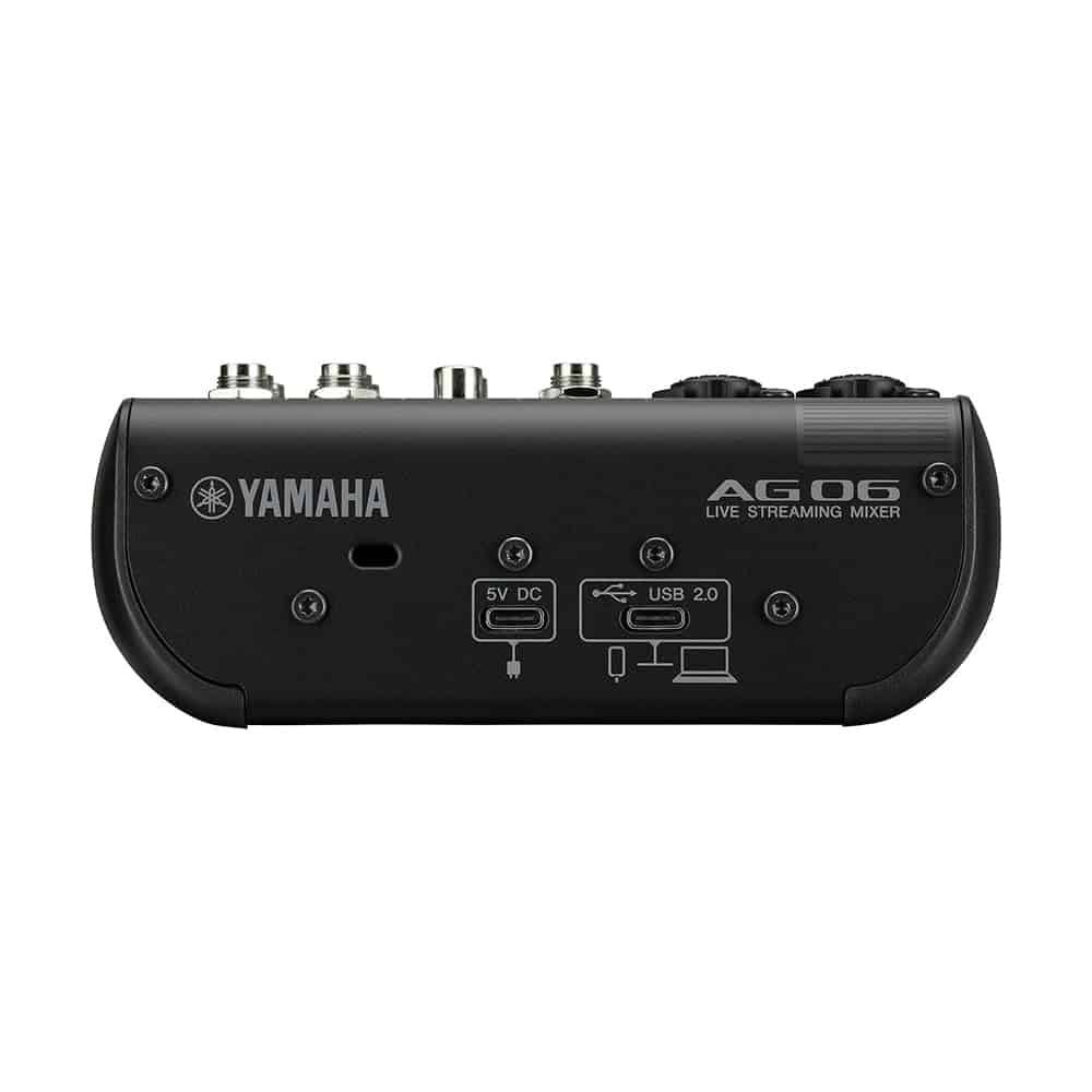 Yamaha AG06MK2 Live Streaming Mixer Black