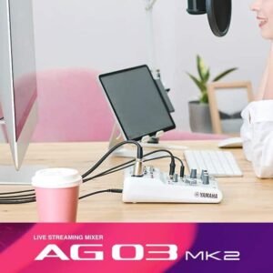 YAMAHA AG03MK2 Live Streaming Mixer - AG03MK2 - White