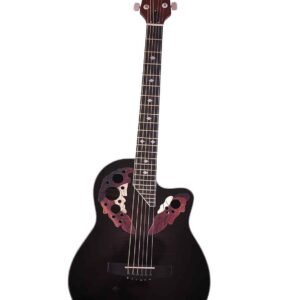 HERTZ HZR 3801 E ACOUSTIC GUITAR - BLACK