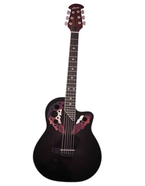 HERTZ HZR 3801 E ACOUSTIC GUITAR - BLACK