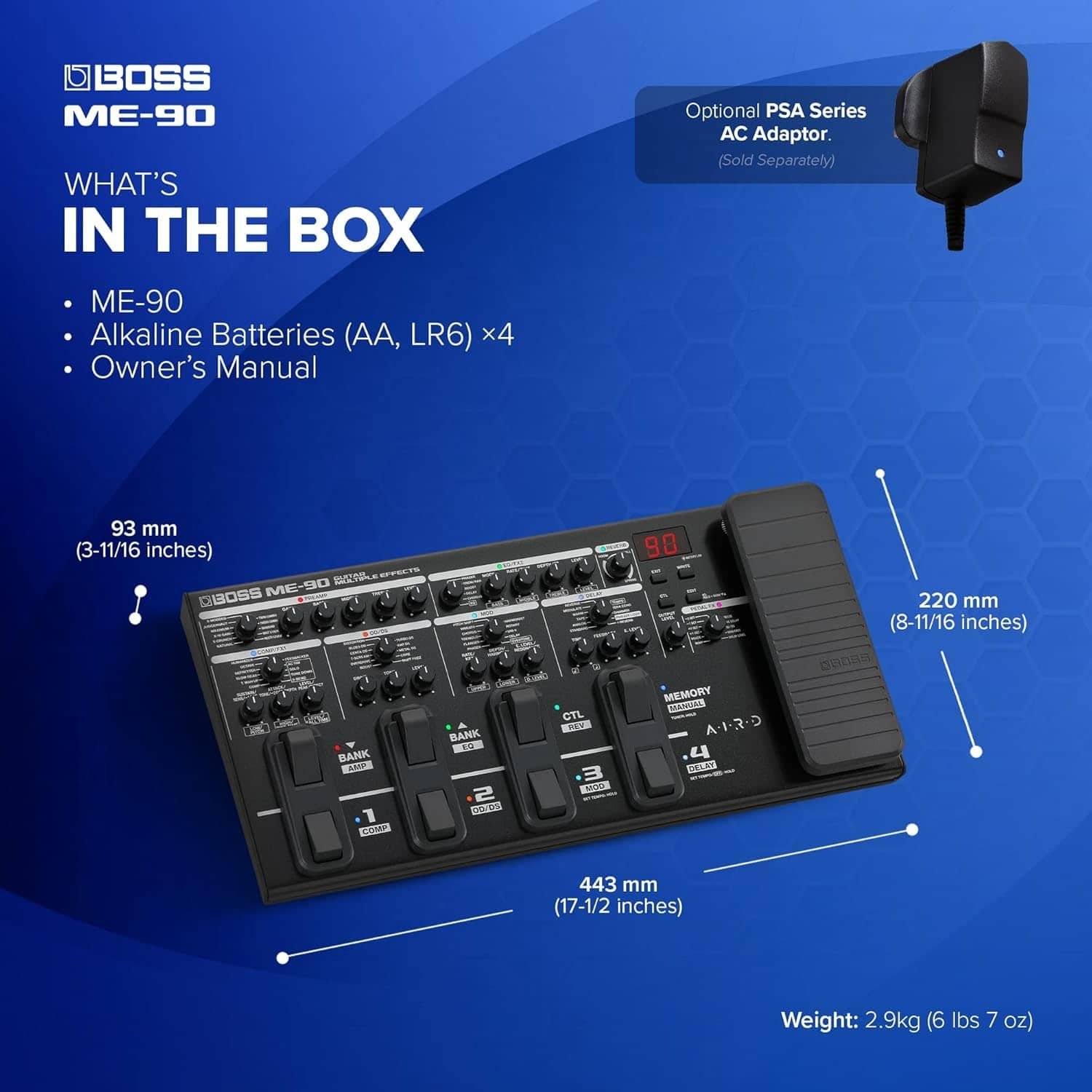 687fddfb0502d3f3226df572f753a947dbefaec4c9256fb39c7c9.jpg Boss ME-90 Guitar Multiple Effects Processor